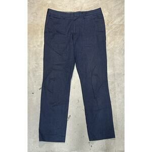 Bonobos Men's Wool Blend Blue Workwear Trouser Pants Size 33x32 Slim Leg